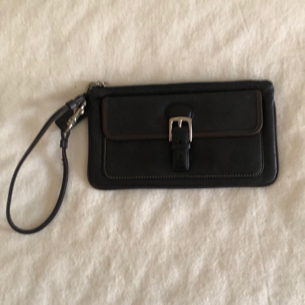 Coach Leather Wristlet